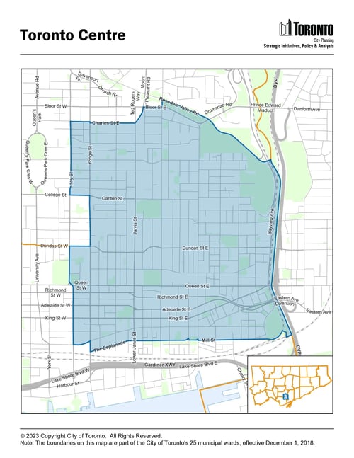 toronto riding map